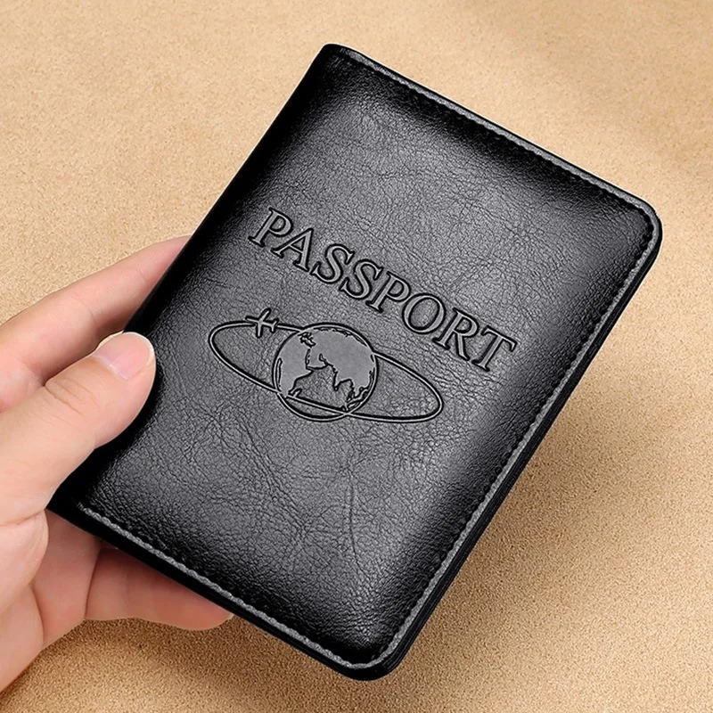 Men'S Accessories Wallet - Unisex Genuine Leather Passport Cover RFID