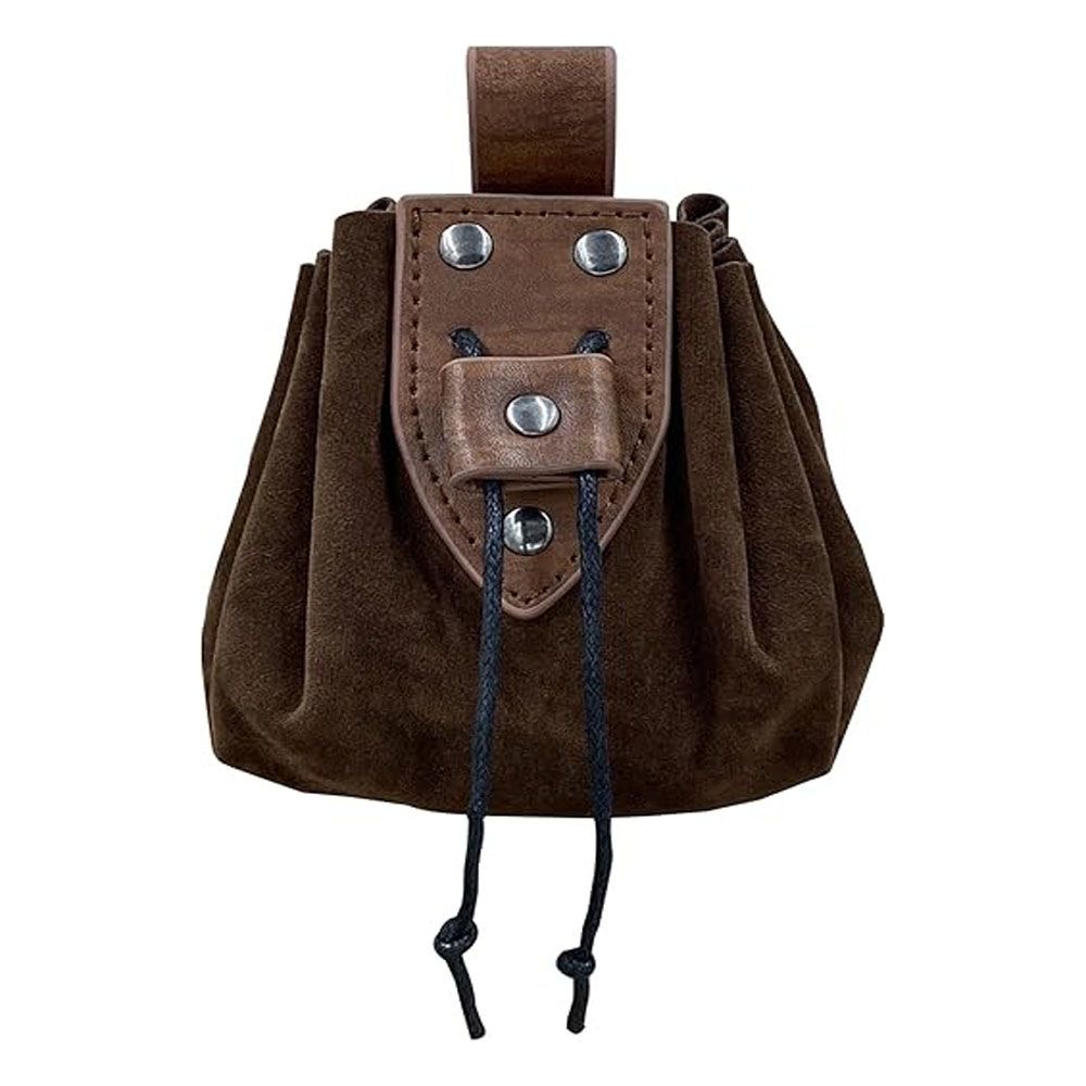 Medieval Men'S Accessories - Viking Style Medieval Pouch Leather Belt