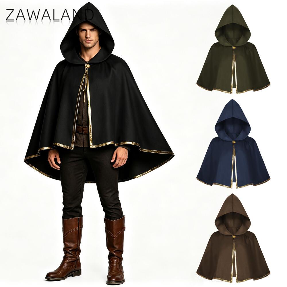 Medieval Hooded Cape Cloak wit - Medieval Men'S Accessories review and price