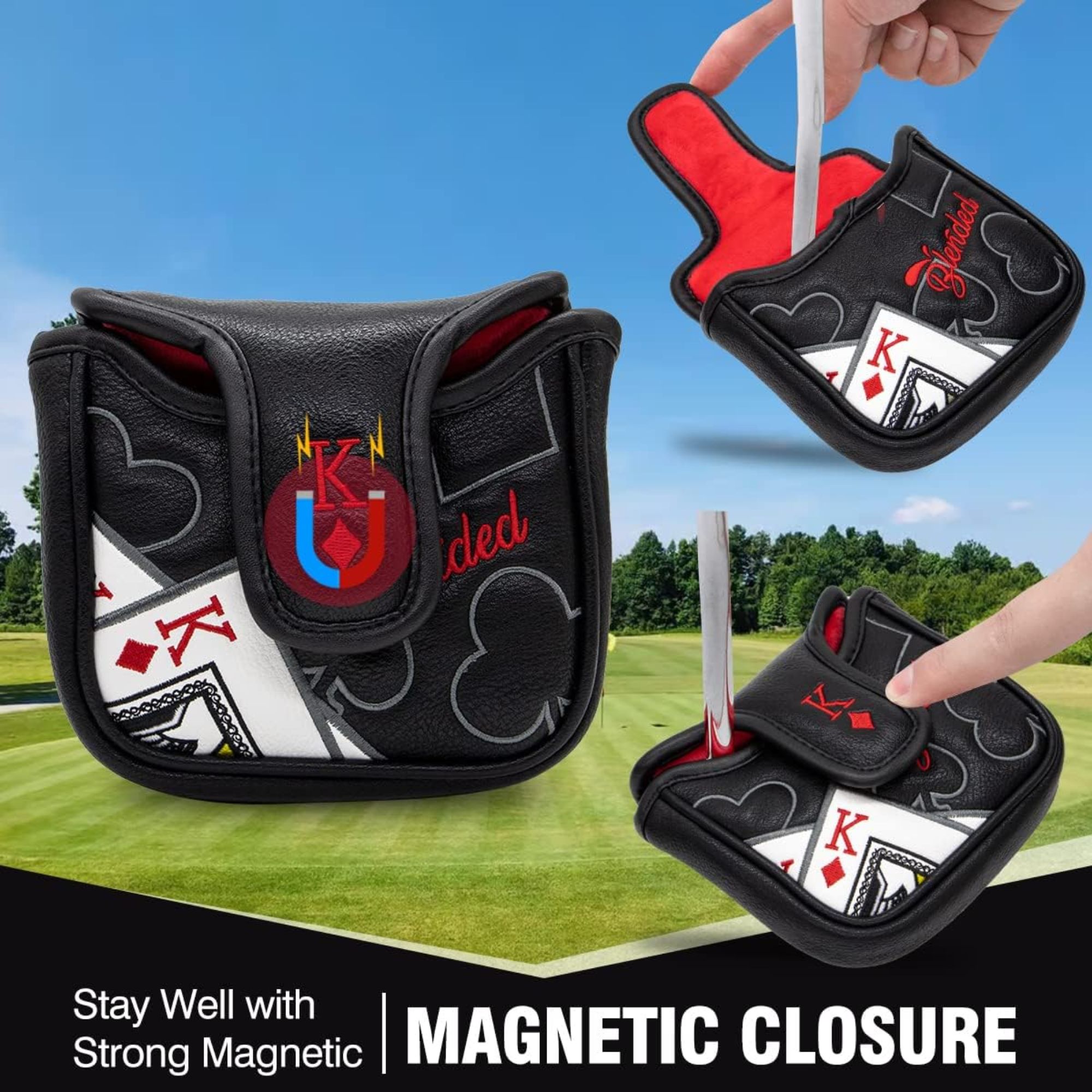 King Of Hearts Embroidered Mal - Men Accessories Style review and price