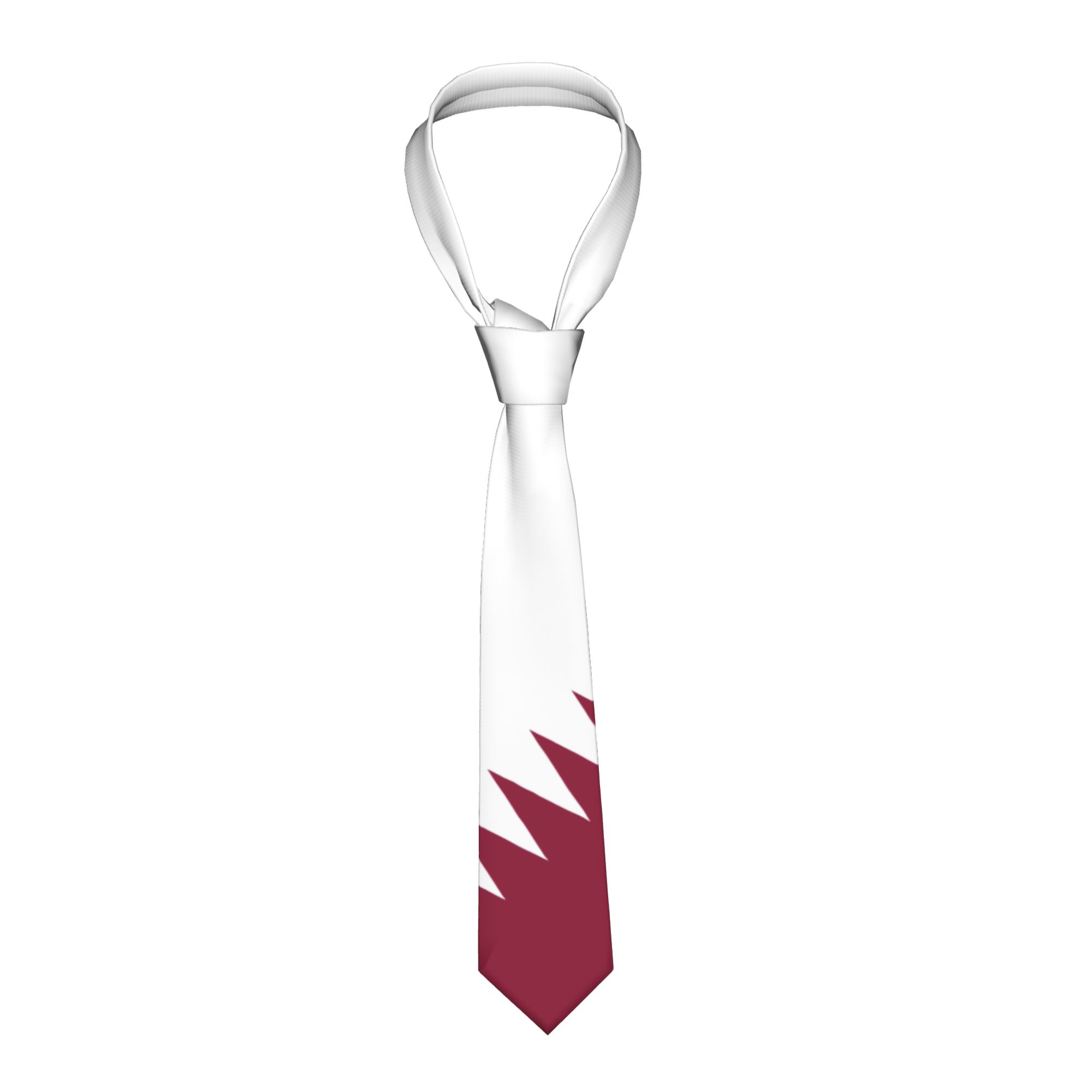 Mens Tie Qatar Flag Emblem Nec - Men Accessories Qatar review and price