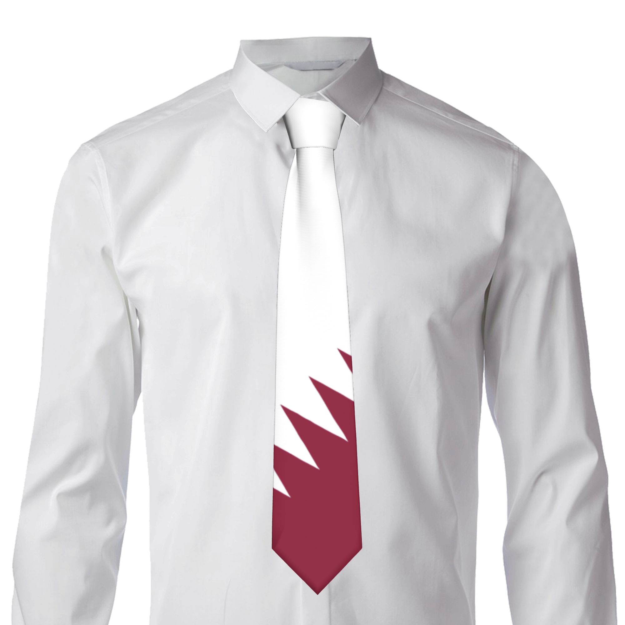 Mens Tie Qatar Flag Emblem Nec - Men Accessories Qatar review and price