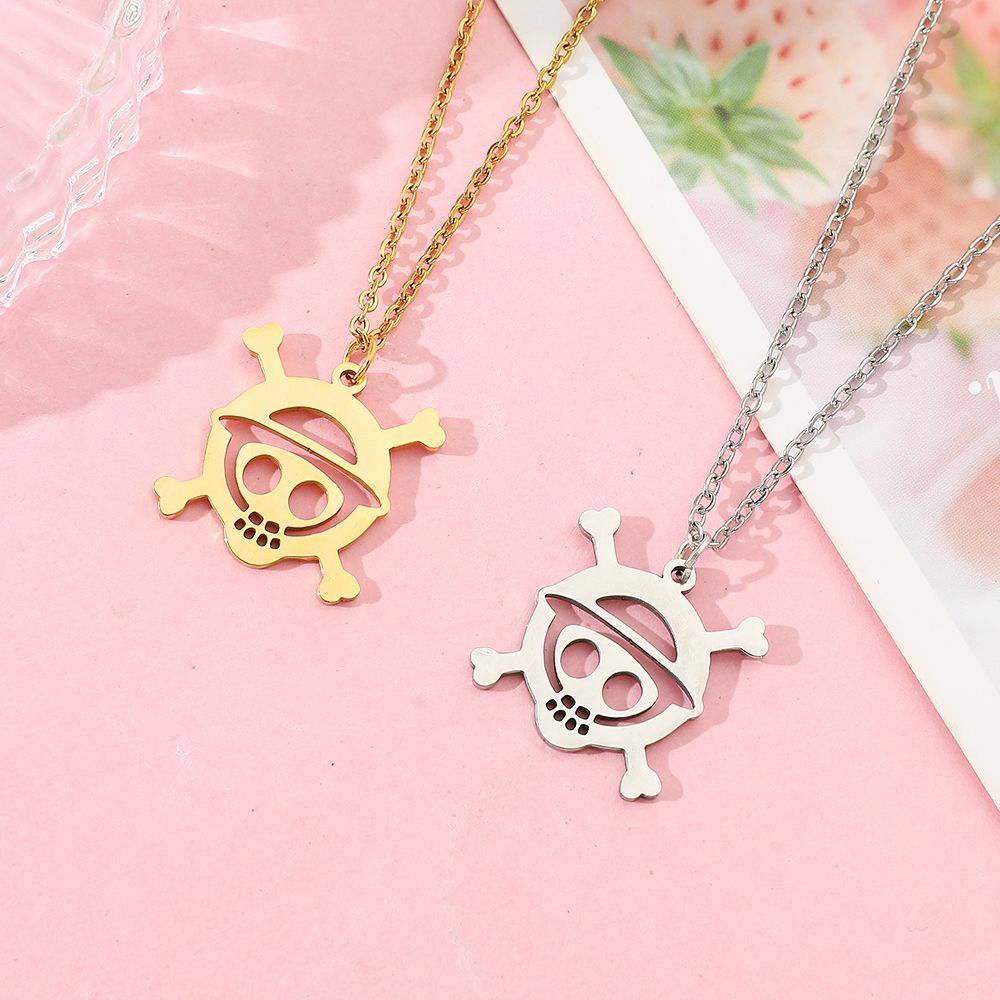 Anime Skull Alloy Hollow Penda - Men Accessories Necklace review and price