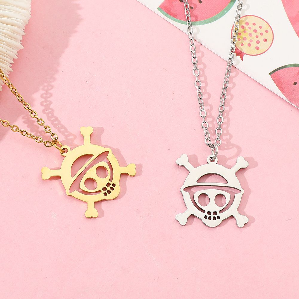 Anime Skull Alloy Hollow Penda - Men Accessories Necklace review and price