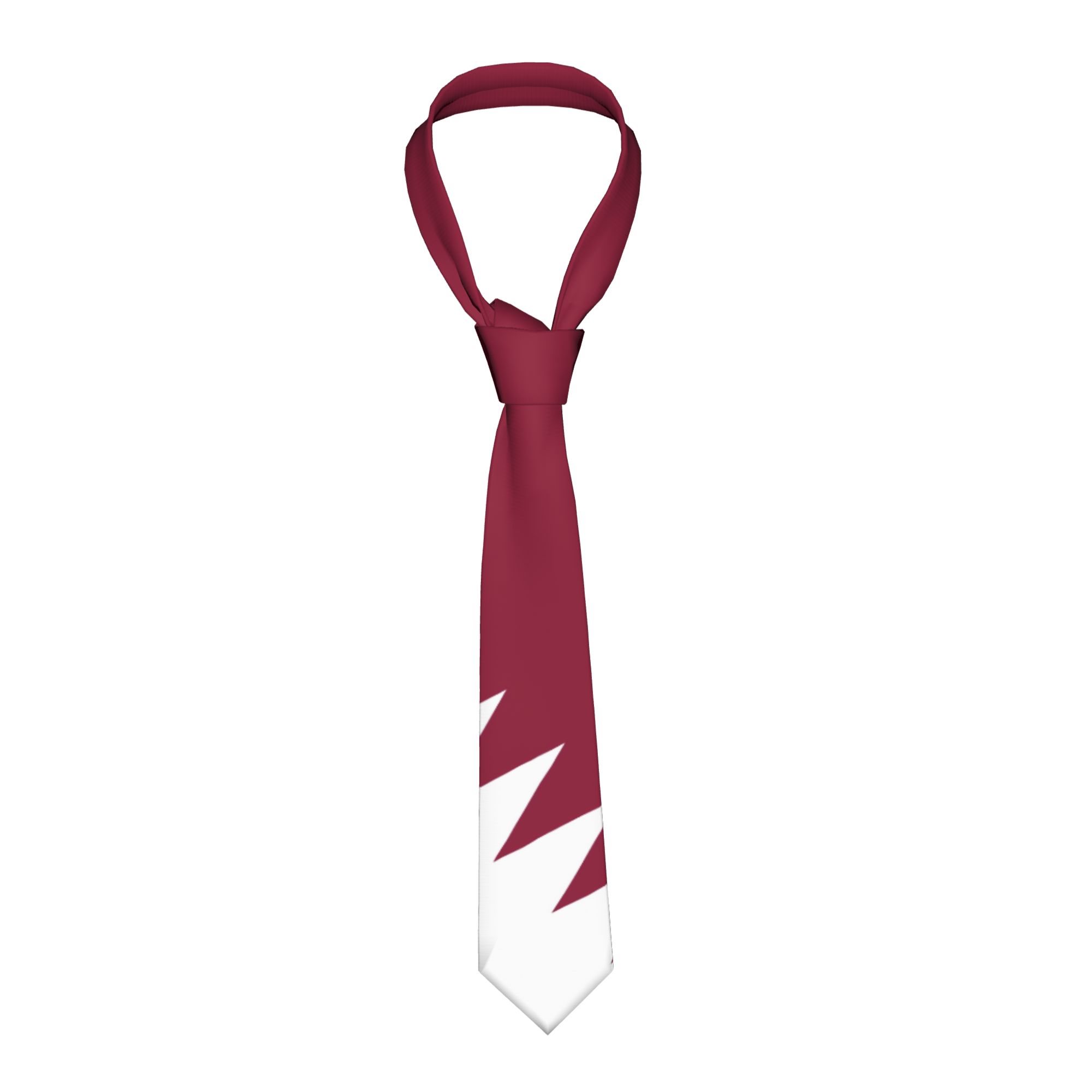 Qatar Flag Emblem Tie  Wedding - Men Accessories Qatar review and price