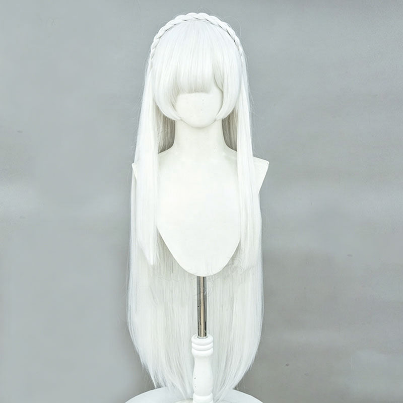 Anime Re:Zero Emilia Cosplay W - Men Accessories In Silver review and price