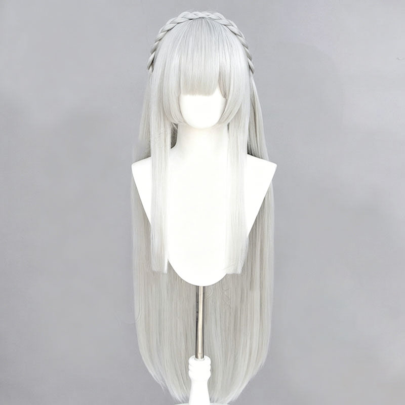 Anime Re:Zero Emilia Cosplay W - Men Accessories In Silver review and price