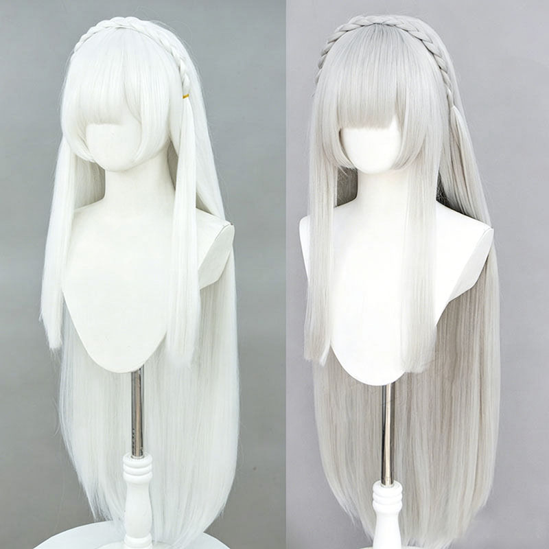 Anime Re:Zero Emilia Cosplay W - Men Accessories In Silver review and price