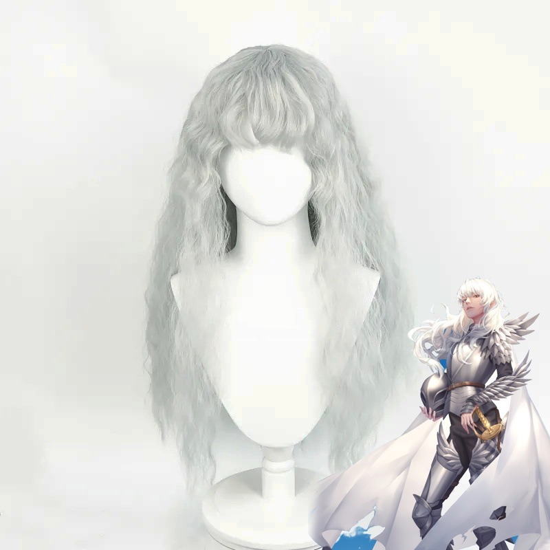Anime Game Berserk Cosplay Wig - Men Accessories In Silver review and price