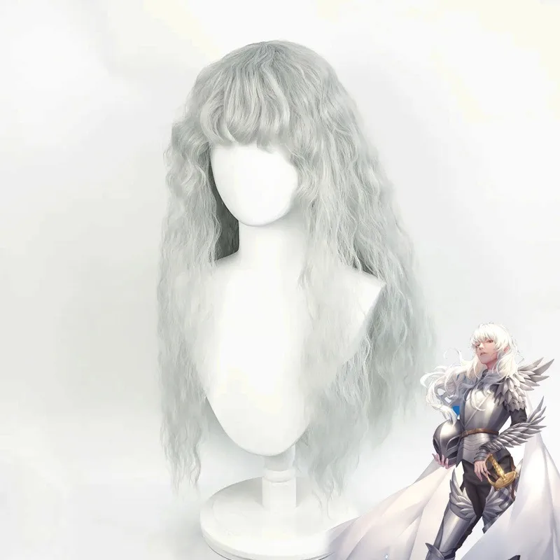 Anime Game Berserk Cosplay Wig - Men Accessories In Silver review and price