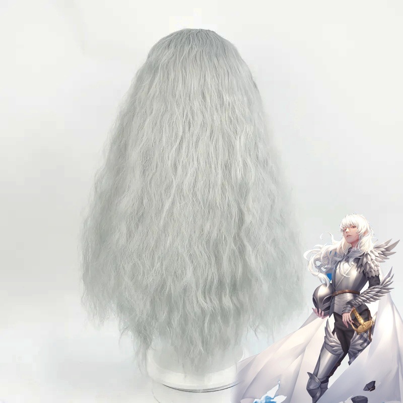 Anime Game Berserk Cosplay Wig - Men Accessories In Silver review and price