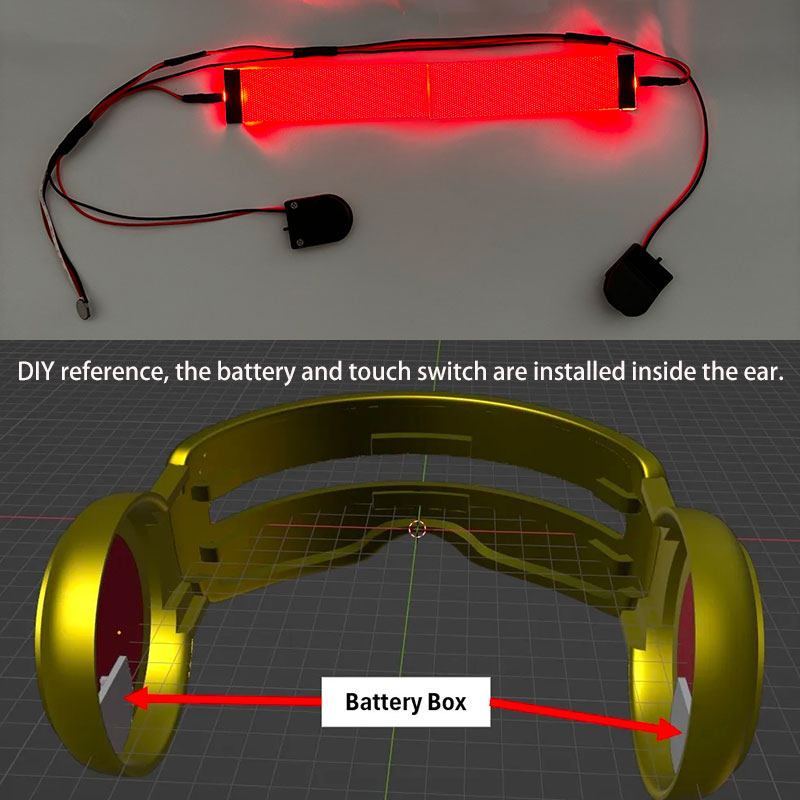 Red Flexible Bendable DIY LED  - X Men Accessories review and price