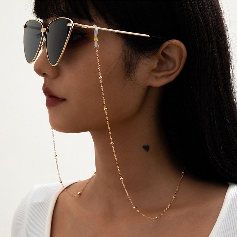 Mask Sunglasses Chains for Wom - Men Accessories In Silver review and price