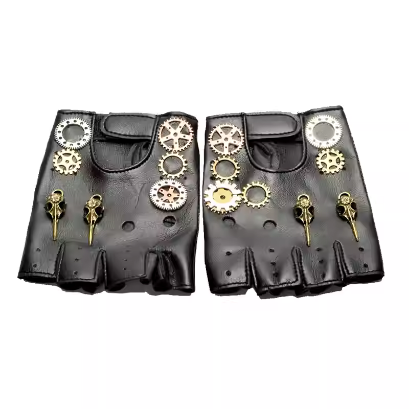 Steampunk PU Leather Fingerles - Medieval Men'S Accessories review and price