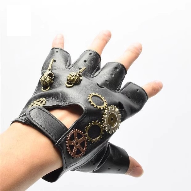 Steampunk PU Leather Fingerles - Medieval Men'S Accessories review and price