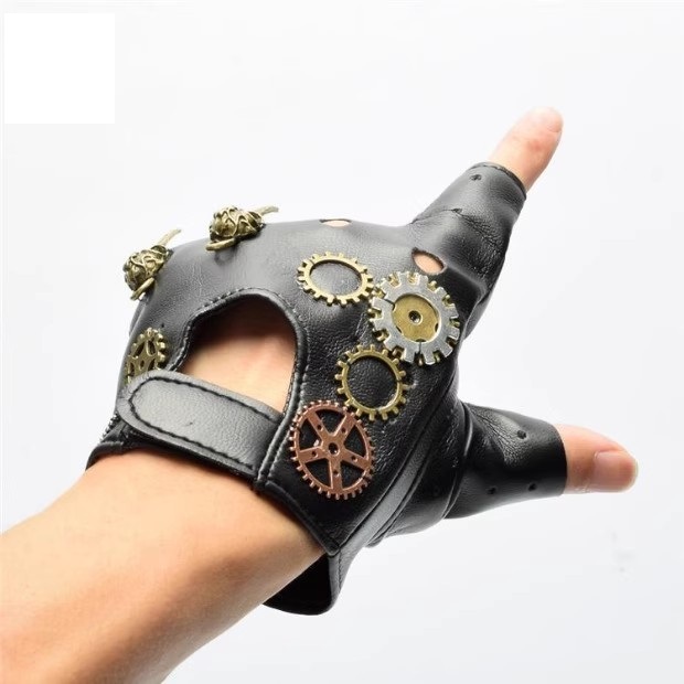 Steampunk PU Leather Fingerles - Medieval Men'S Accessories review and price