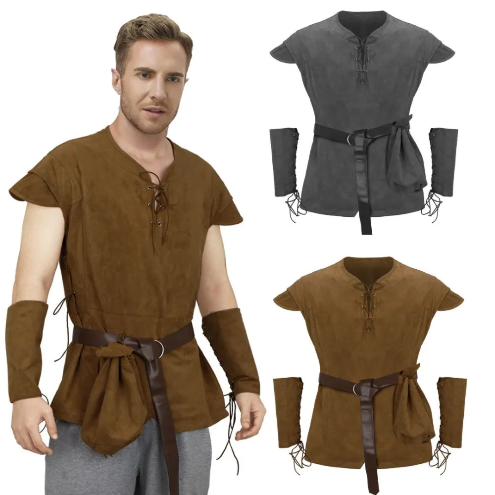 Men's Medieval Lace Up Tunic S - Medieval Men'S Accessories review and price