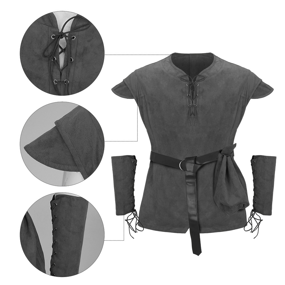 Men's Medieval Lace Up Tunic S - Medieval Men'S Accessories review and price