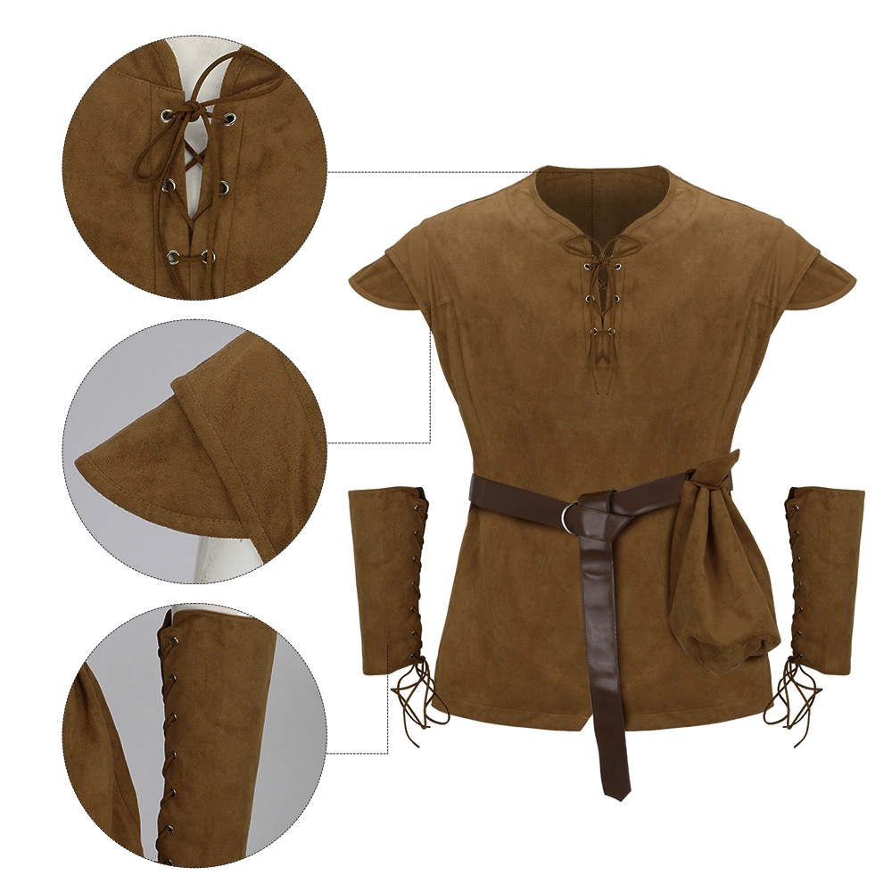 Men's Medieval Lace Up Tunic S - Medieval Men'S Accessories review and price