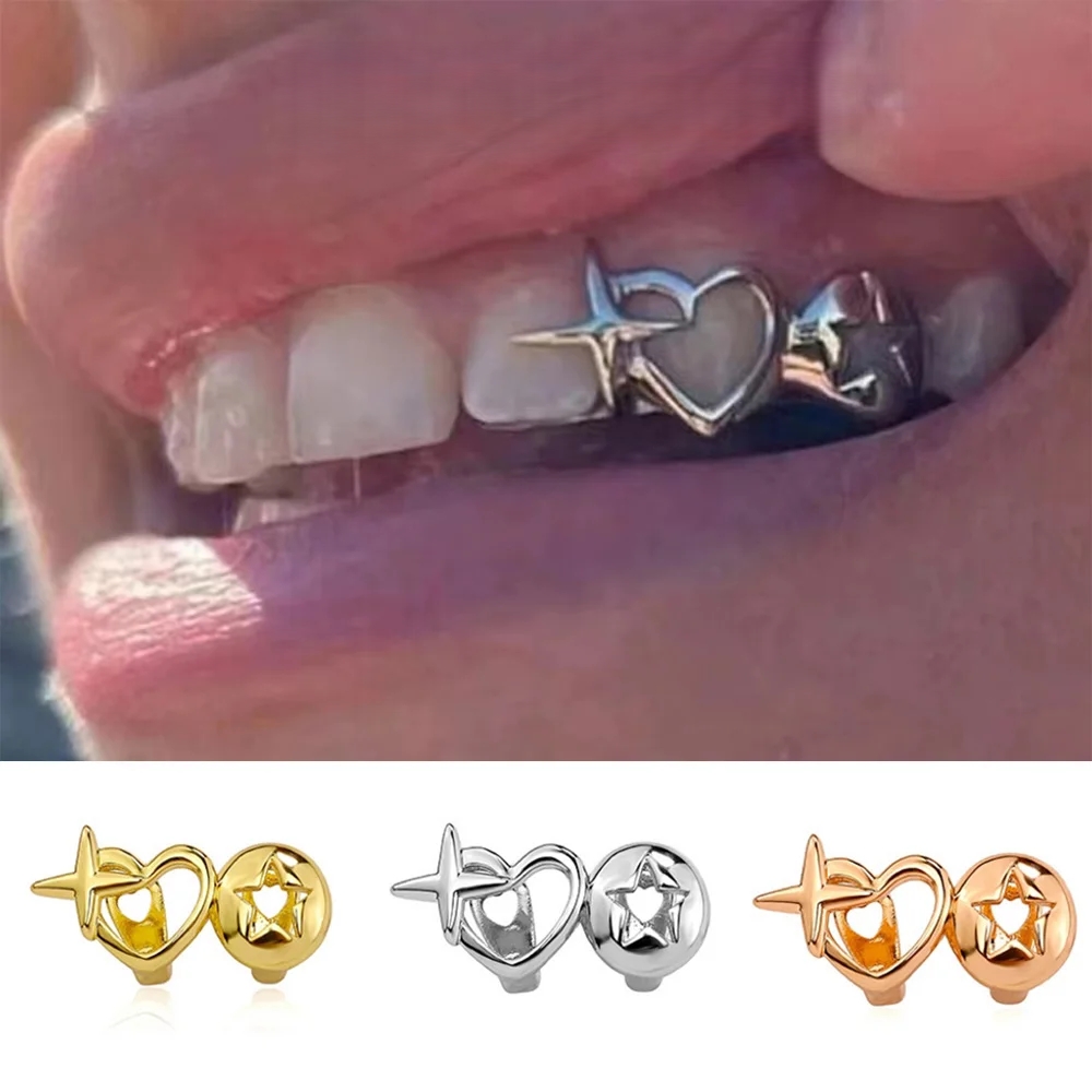 Punk Hip Hop Hollow Heart Teet - Men Accessories In Silver review and price